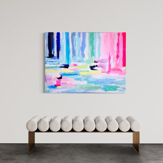 Laura's Cotton Candy Commission, 36"x48"