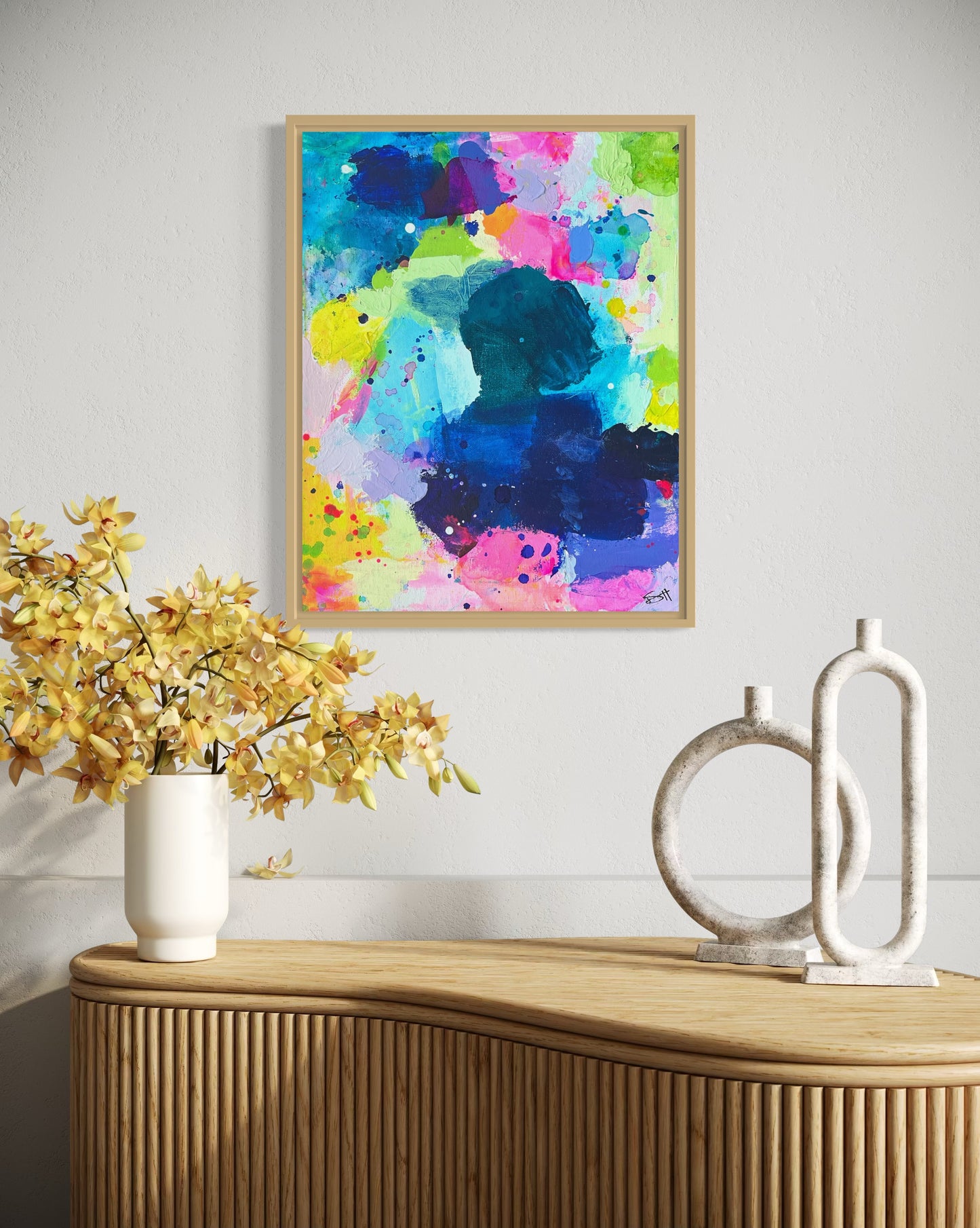 Color Rush Mini 7, 11"x14" Original Abstract Paintings