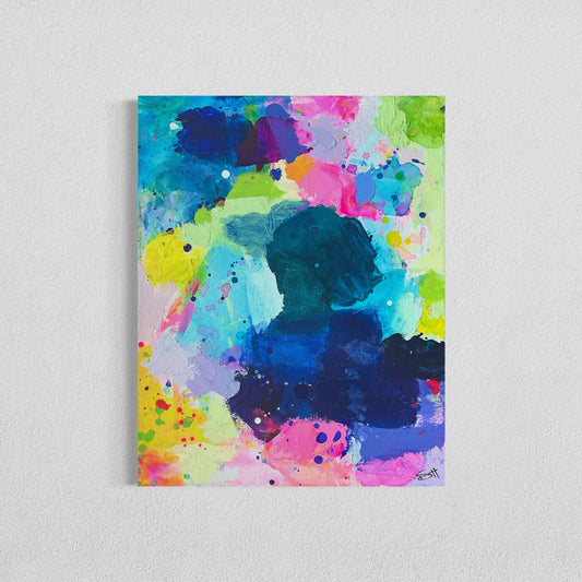 Color Rush Mini 7, 11"x14" Original Abstract Paintings