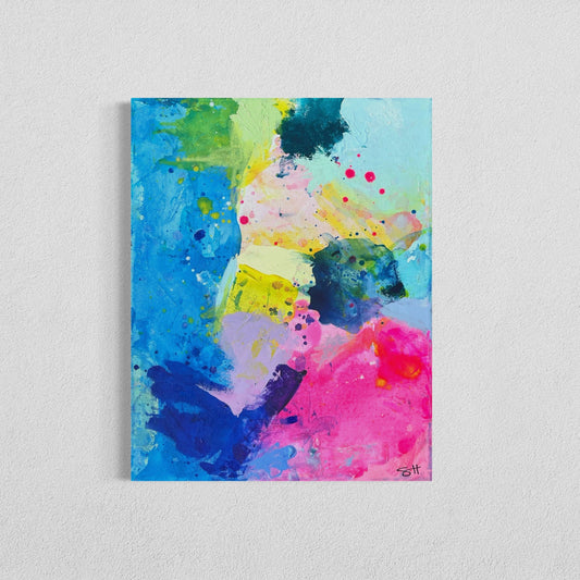Color Rush Mini 6, 11"x14" Original Abstract Paintings