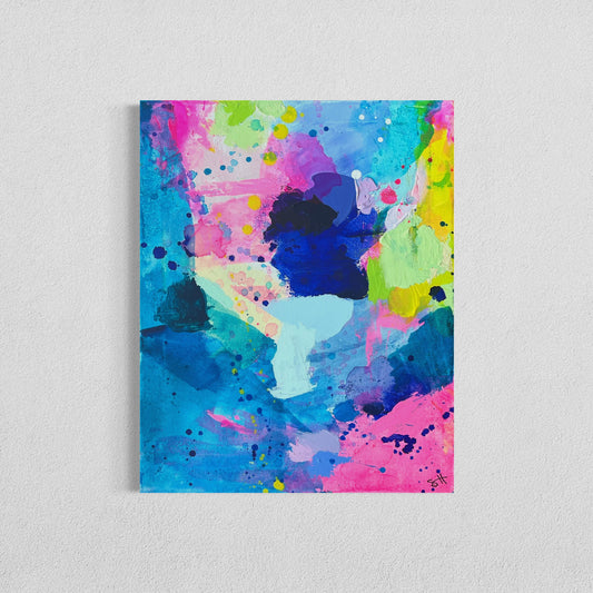 Color Rush Mini 5, 11"x14" Original Abstract Paintings