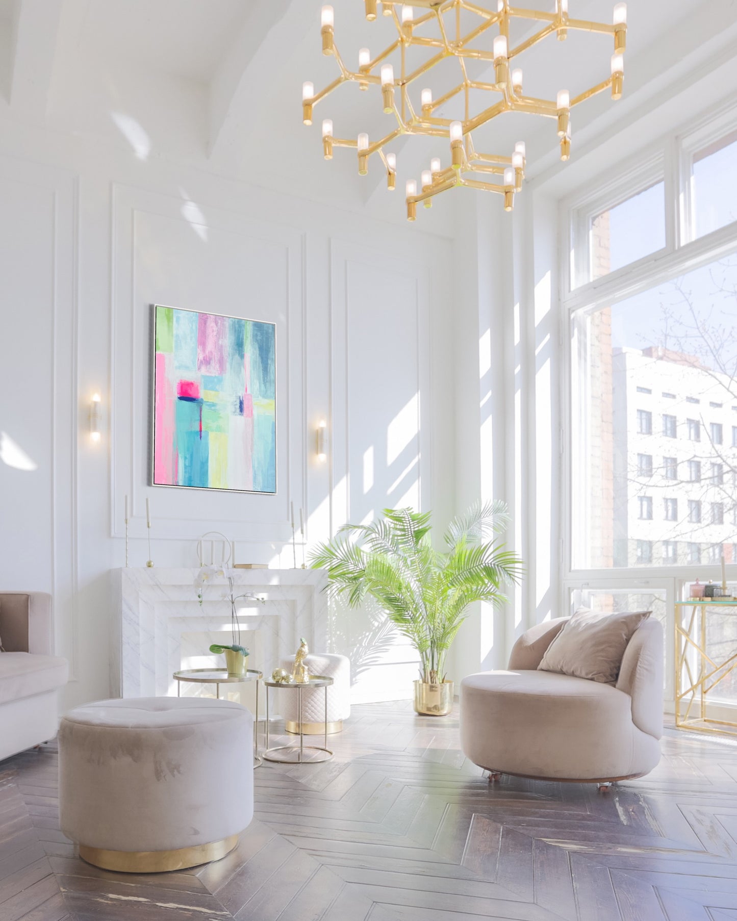 The Audrey, 30"x40" Original Abstract Grand Millennial Style Painting