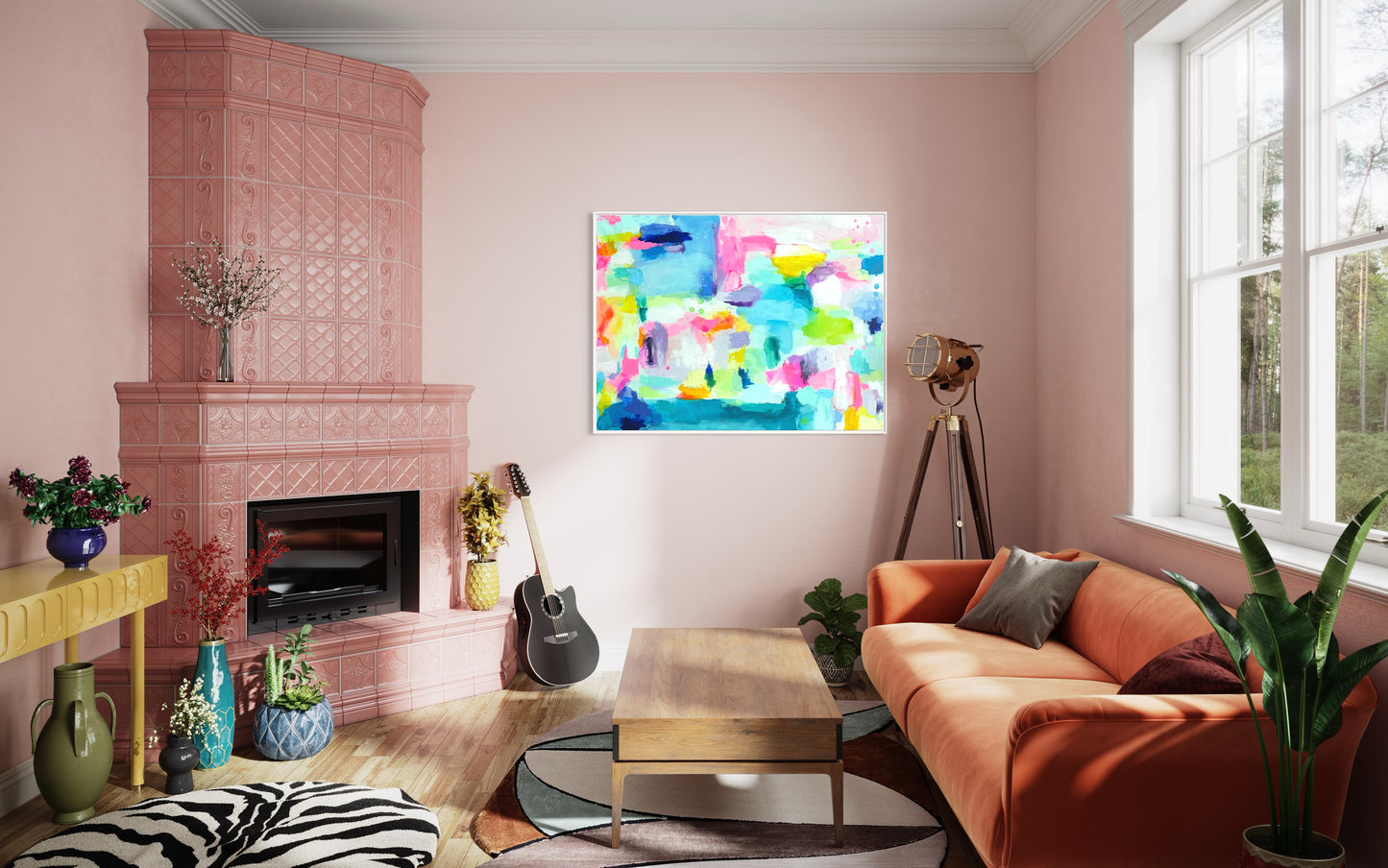 The Dolly, 30"x40" Original Abstract Grand Millennial Painting