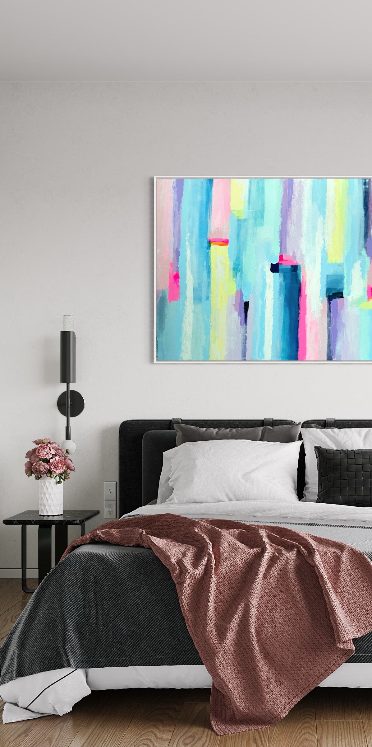 Birdsong, 36"x48" Original Abstract Painting