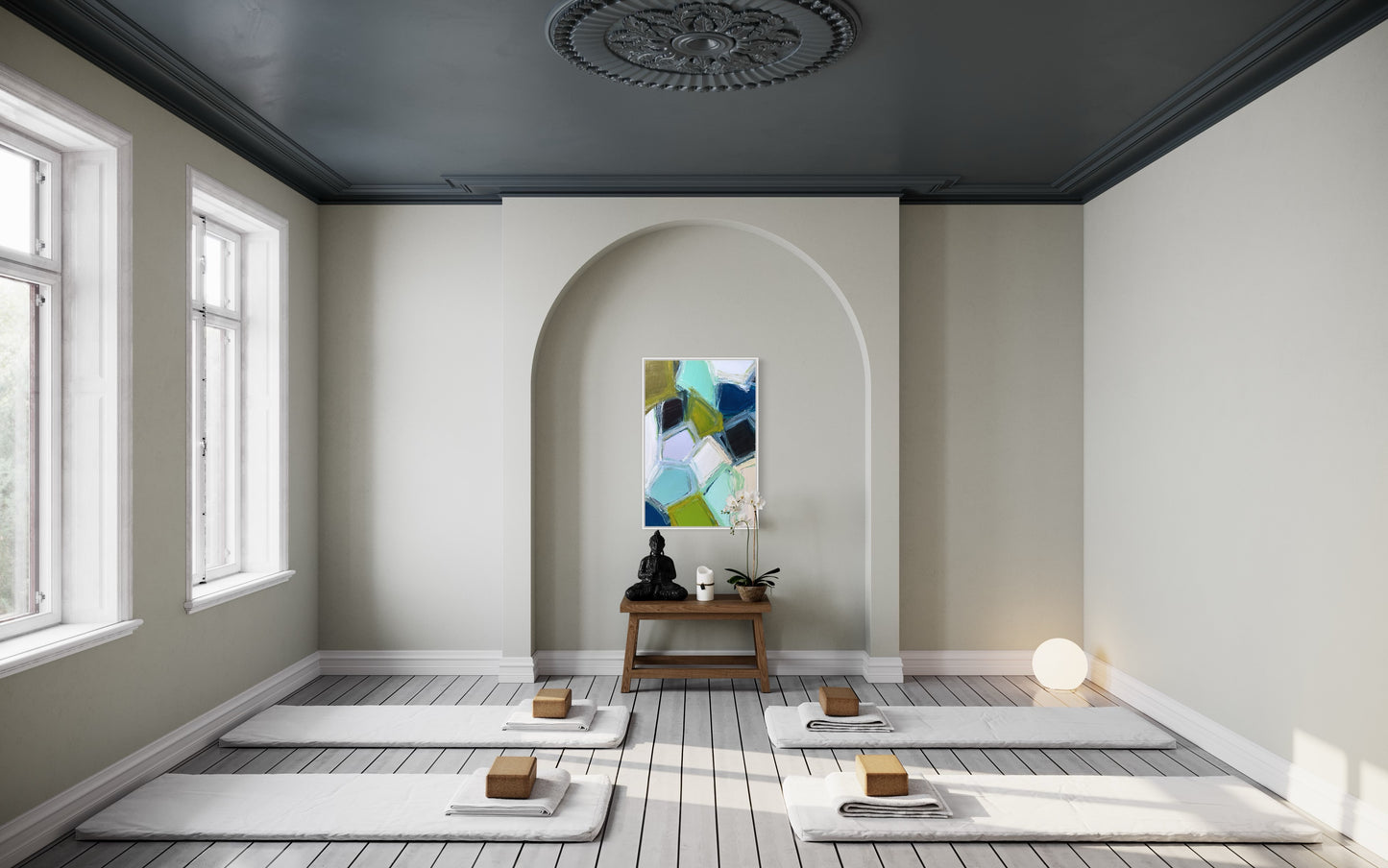 Sea Glass, 24"x36" Original Abstract Painting