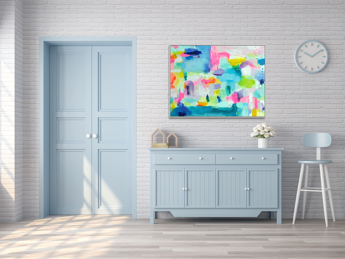 The Dolly, 30"x40" Original Abstract Grand Millennial Painting