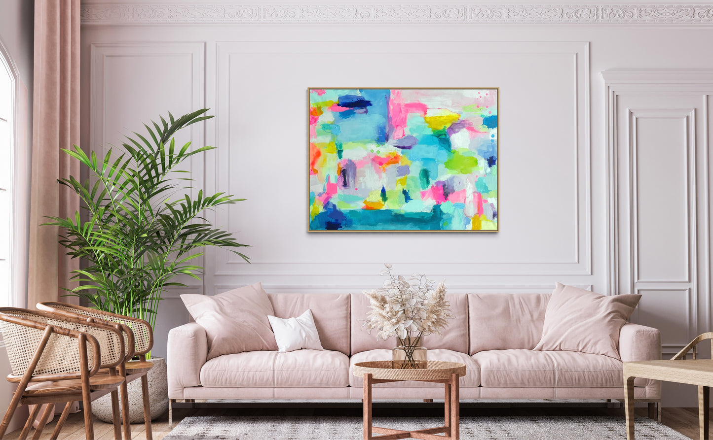 The Dolly, 30"x40" Original Abstract Grand Millennial Painting