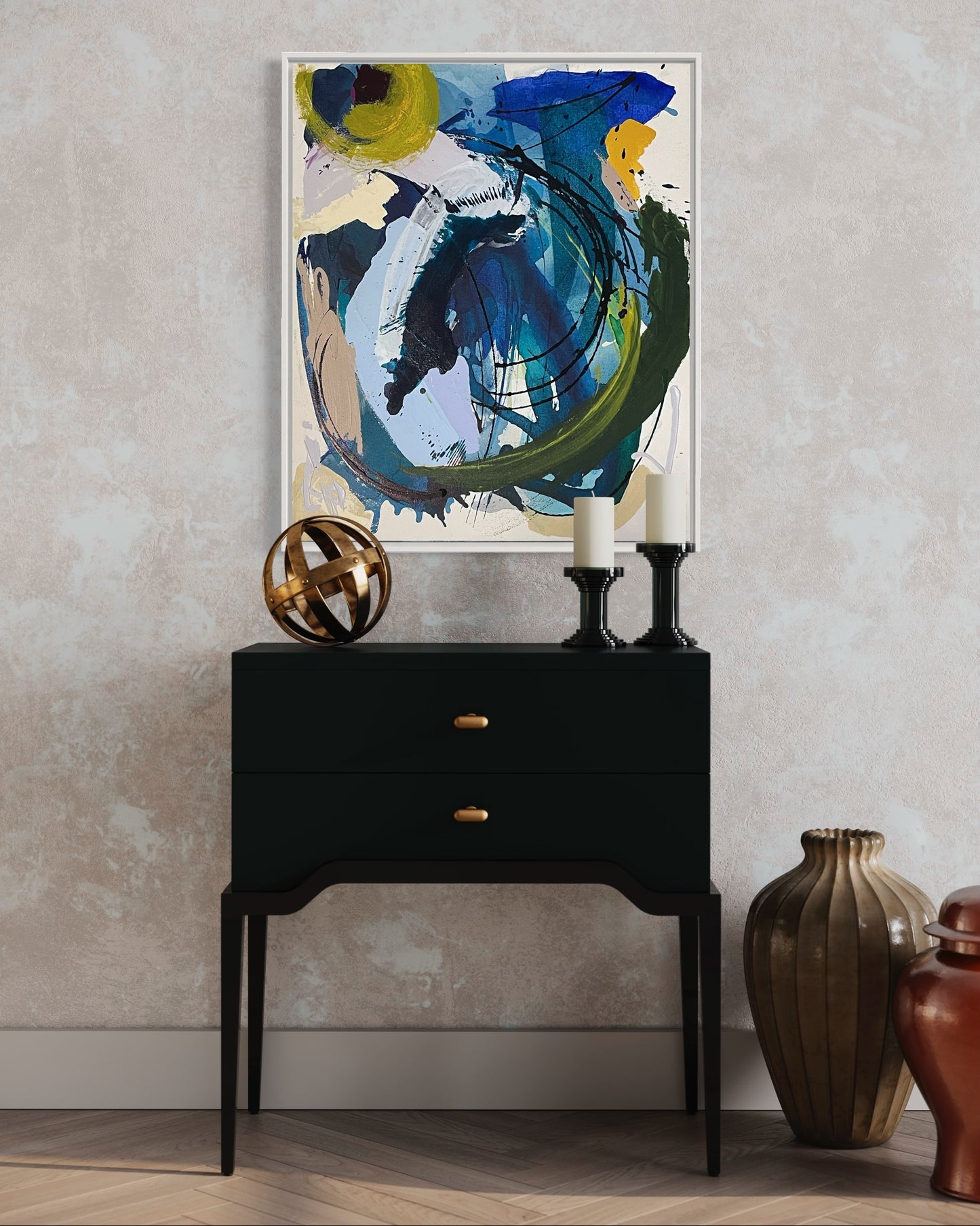 Movement, 20"x24" Original Abstract Painting