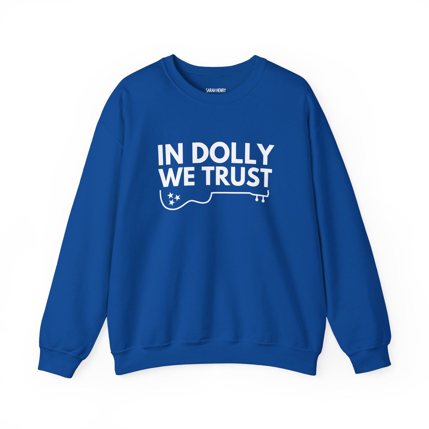 In Dolly We Trust, Unisex Heavy Blend™ Crewneck Sweatshirt