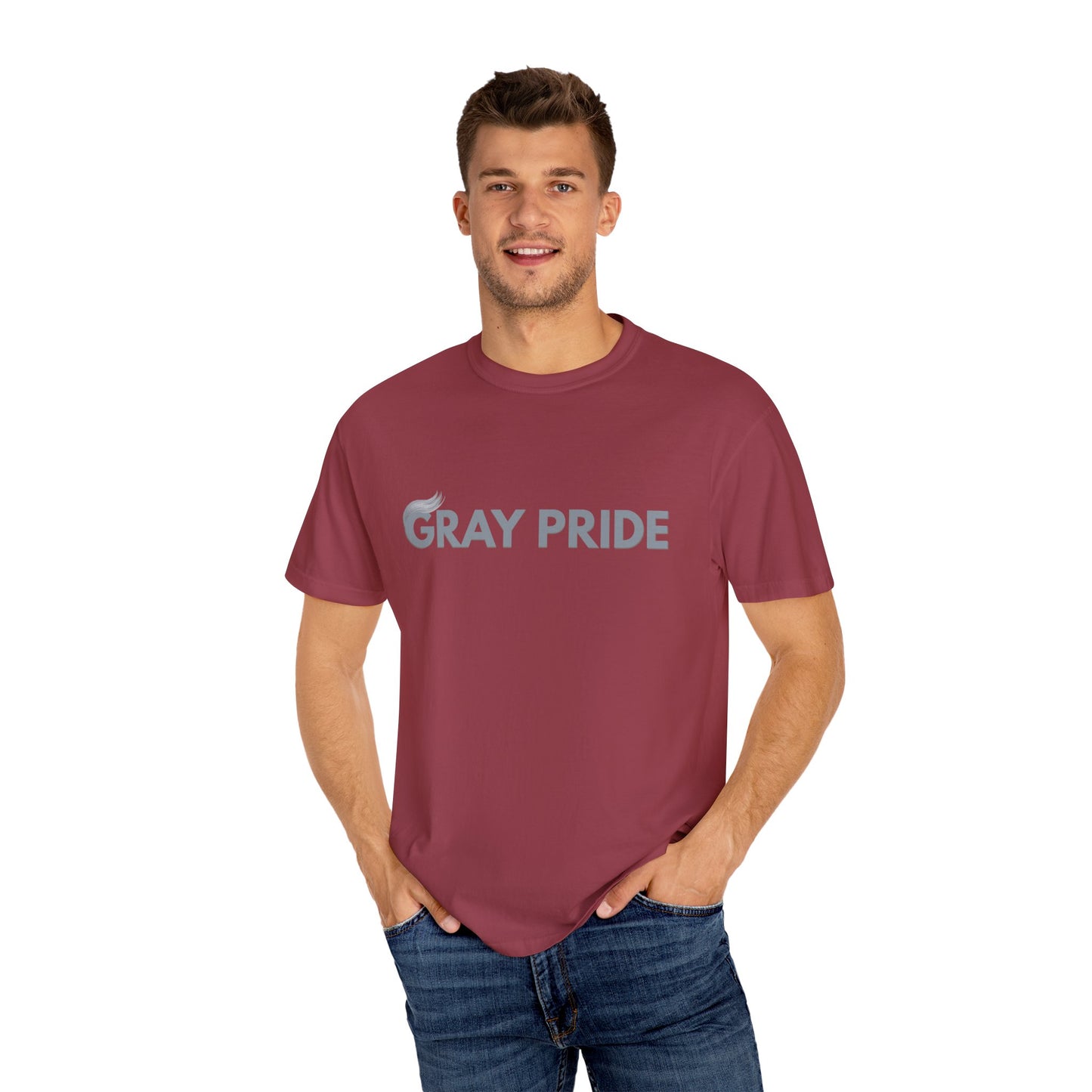 Gray Pride, Unisex Garment-Dyed T-shirt