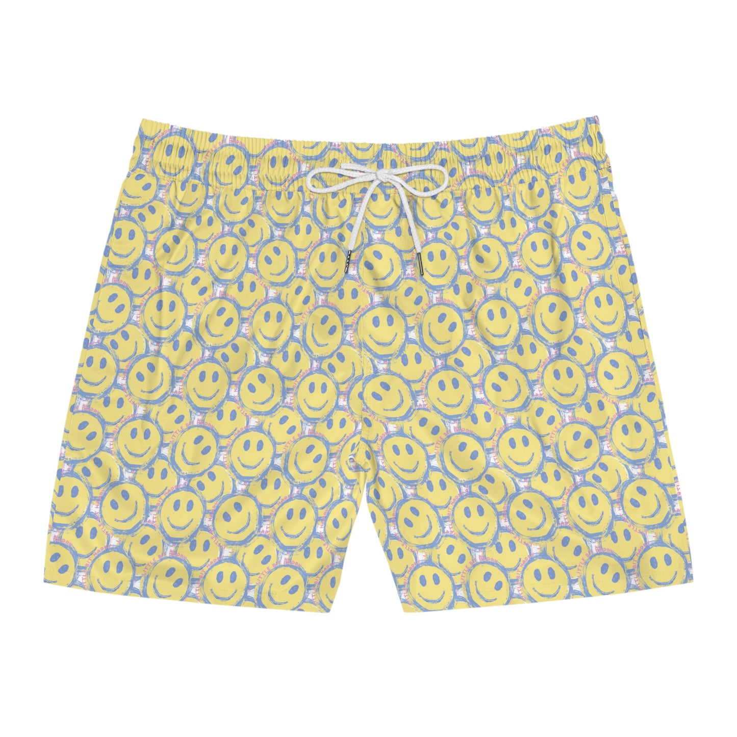 Little Bit Happy Men's Mid-Length Swim Shorts