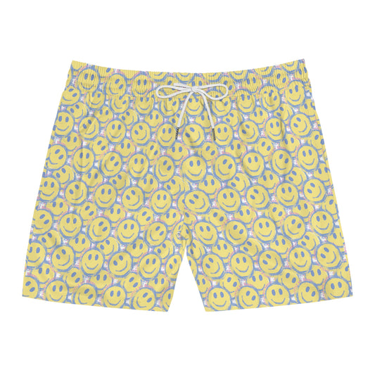 Little Bit Happy Men's Mid-Length Swim Shorts