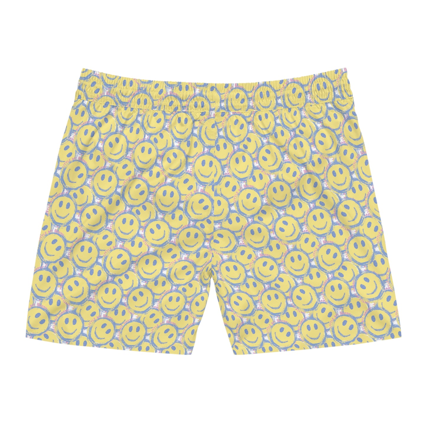 Little Bit Happy Men's Mid-Length Swim Shorts
