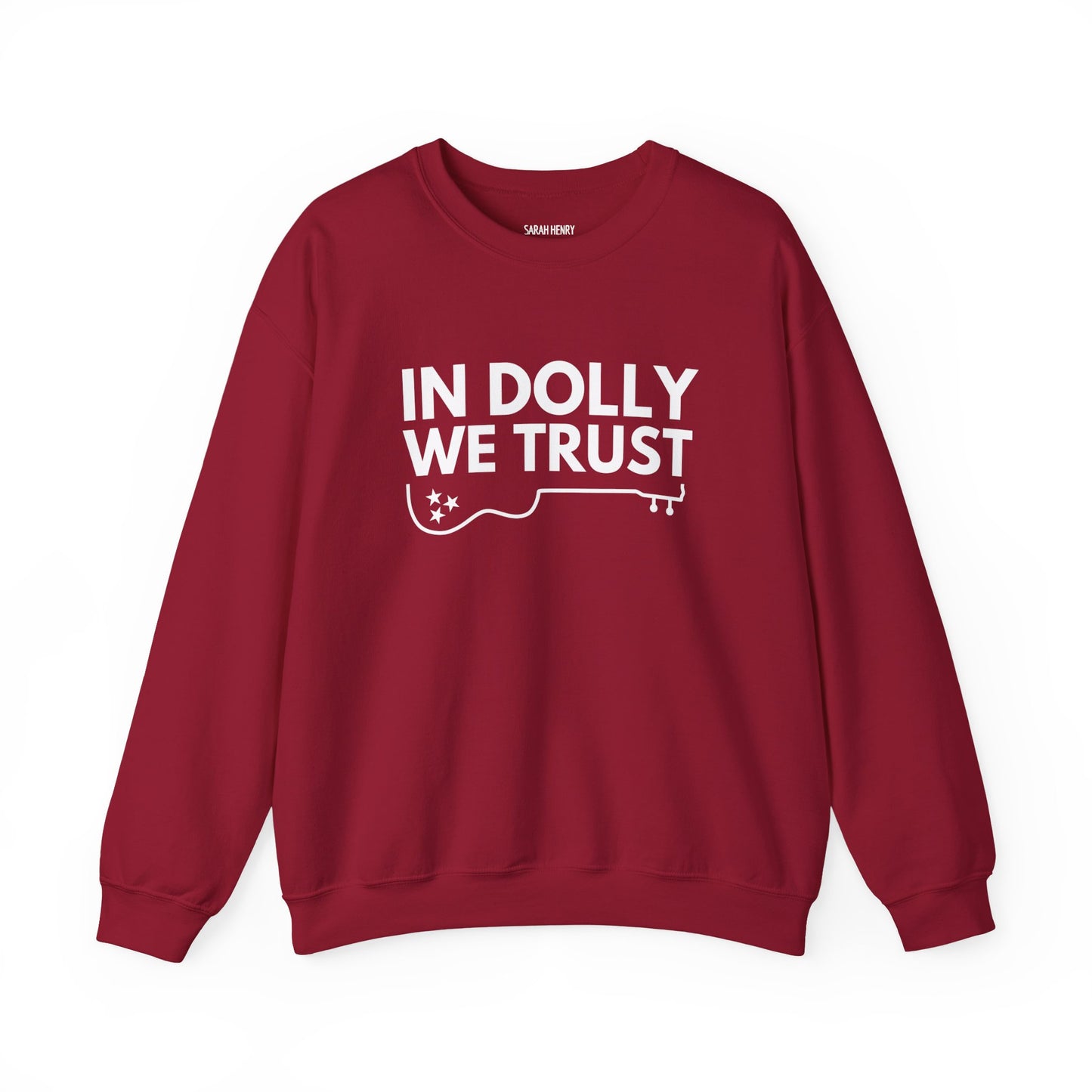 In Dolly We Trust, Unisex Heavy Blend™ Crewneck Sweatshirt