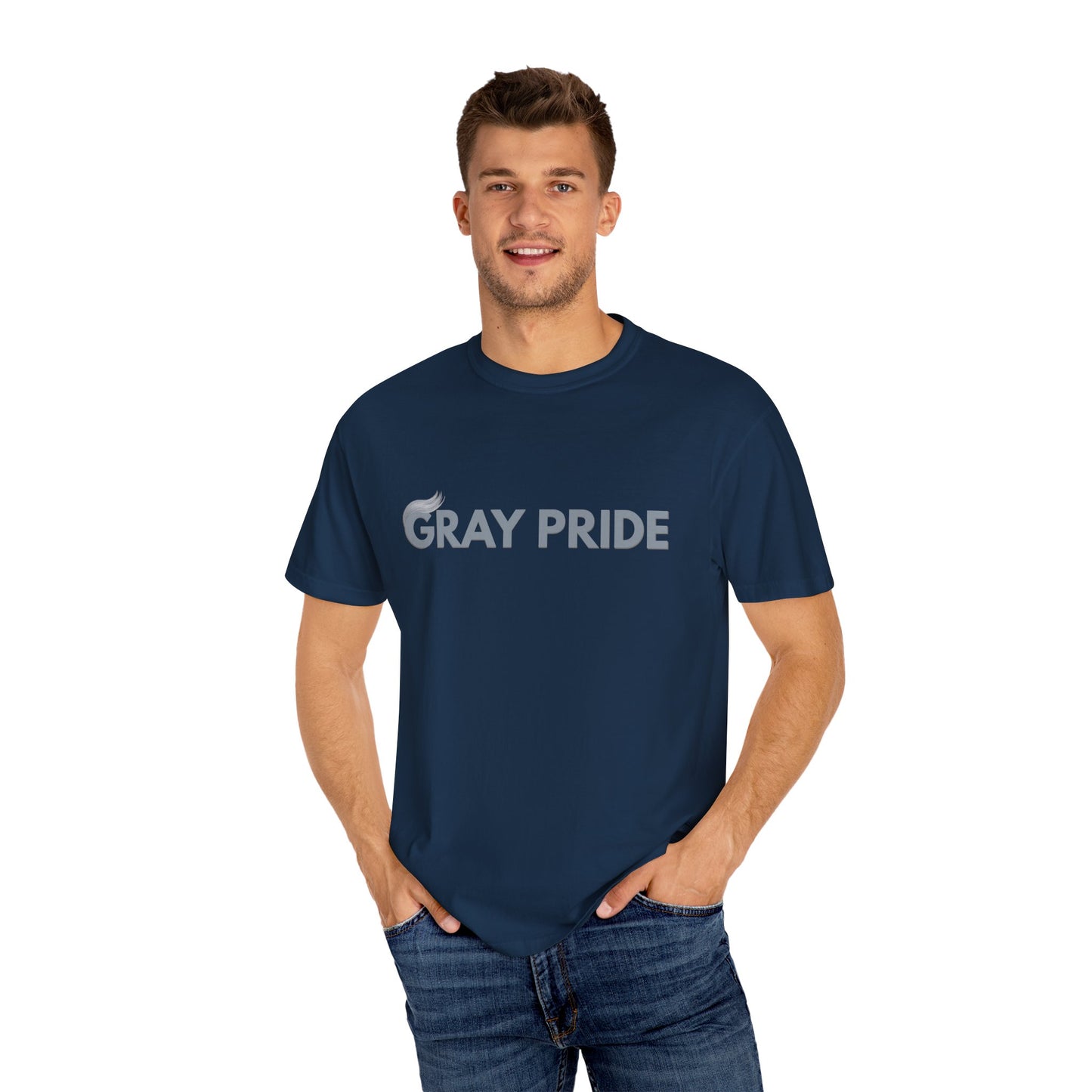Gray Pride, Unisex Garment-Dyed T-shirt