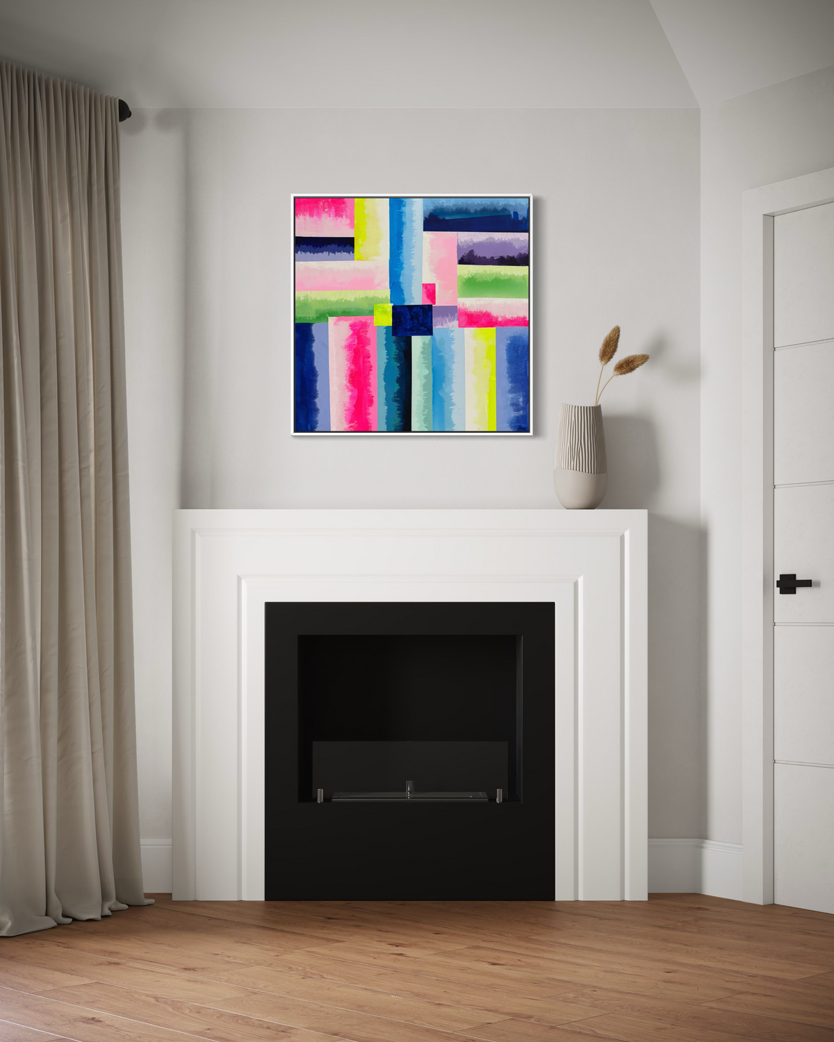 The Bright Side of Somewhere, 30"x30" Original Abstract Painting