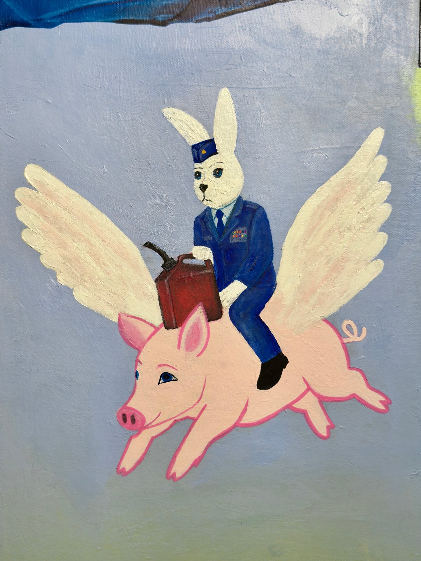 War Pigs, 24"x36" Original Abstract Expressionist Painting