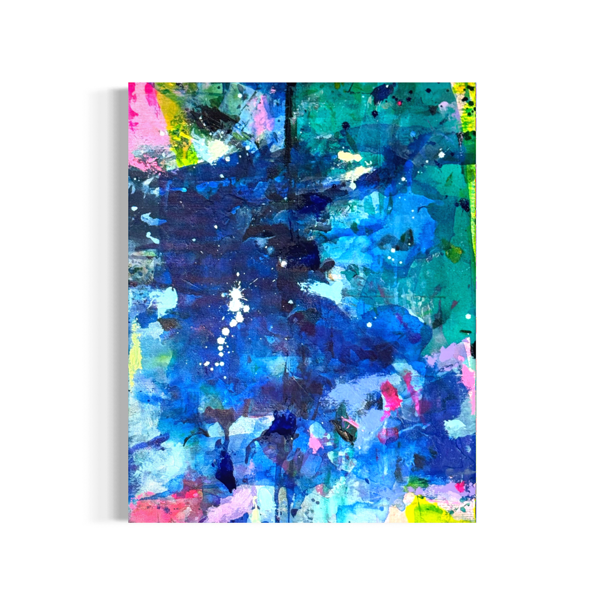 Appalachian Blues, 16"x20" Original Abstract Paintings