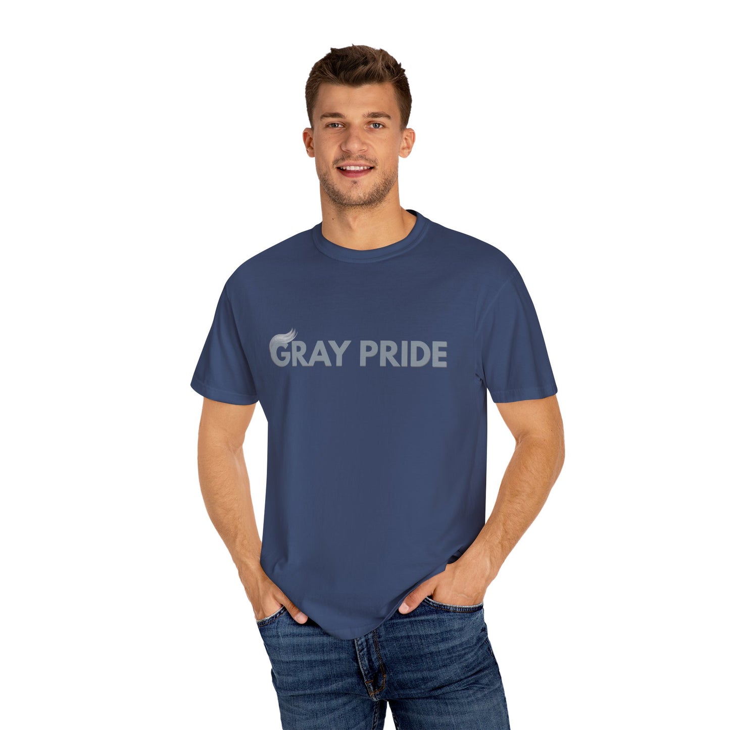 Gray Pride, Unisex Garment-Dyed T-shirt