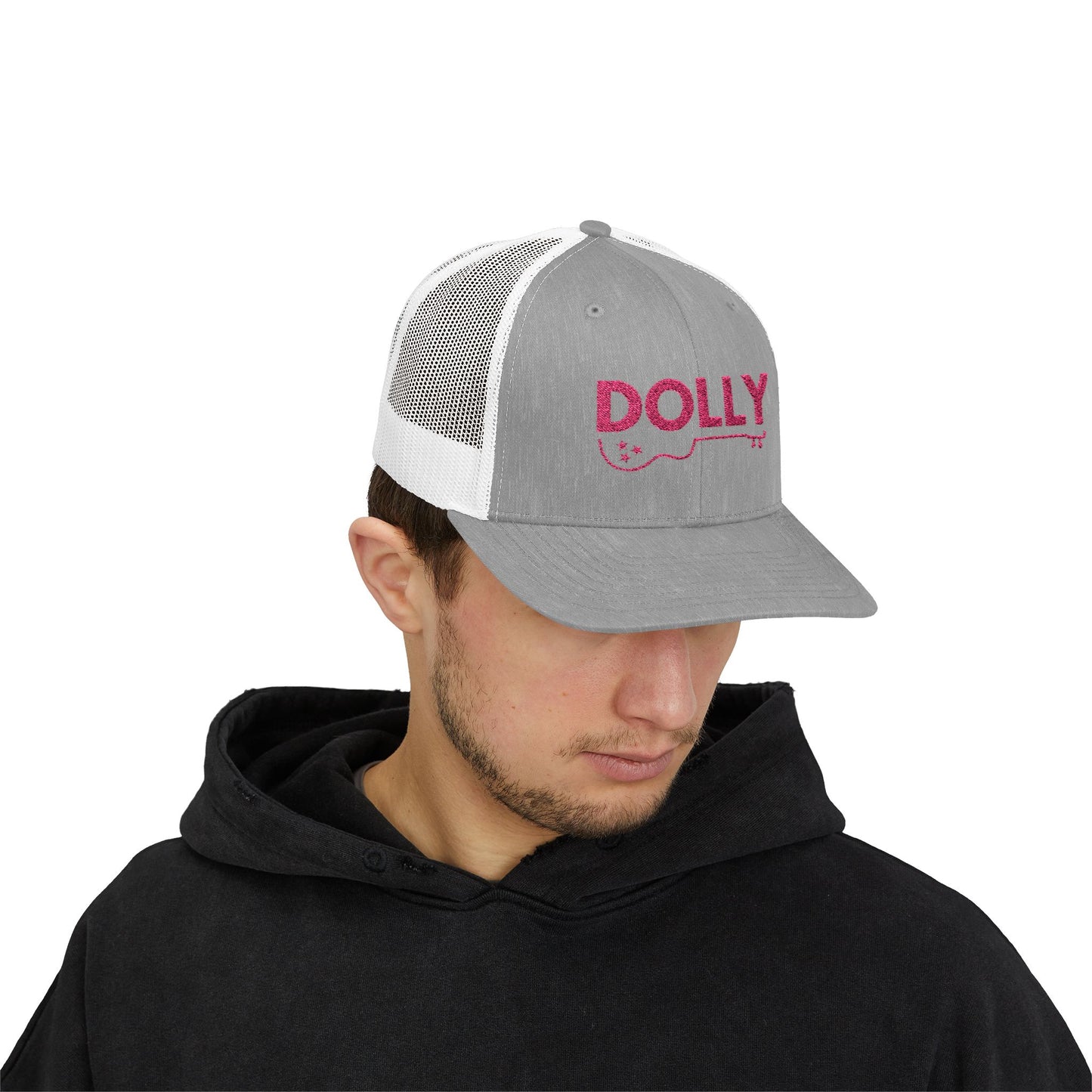 Dolly (Pink Embroidery) Snapback Trucker Cap