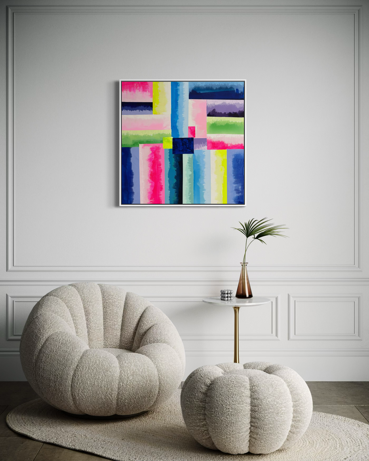 The Bright Side of Somewhere, 30"x30" Original Abstract Painting