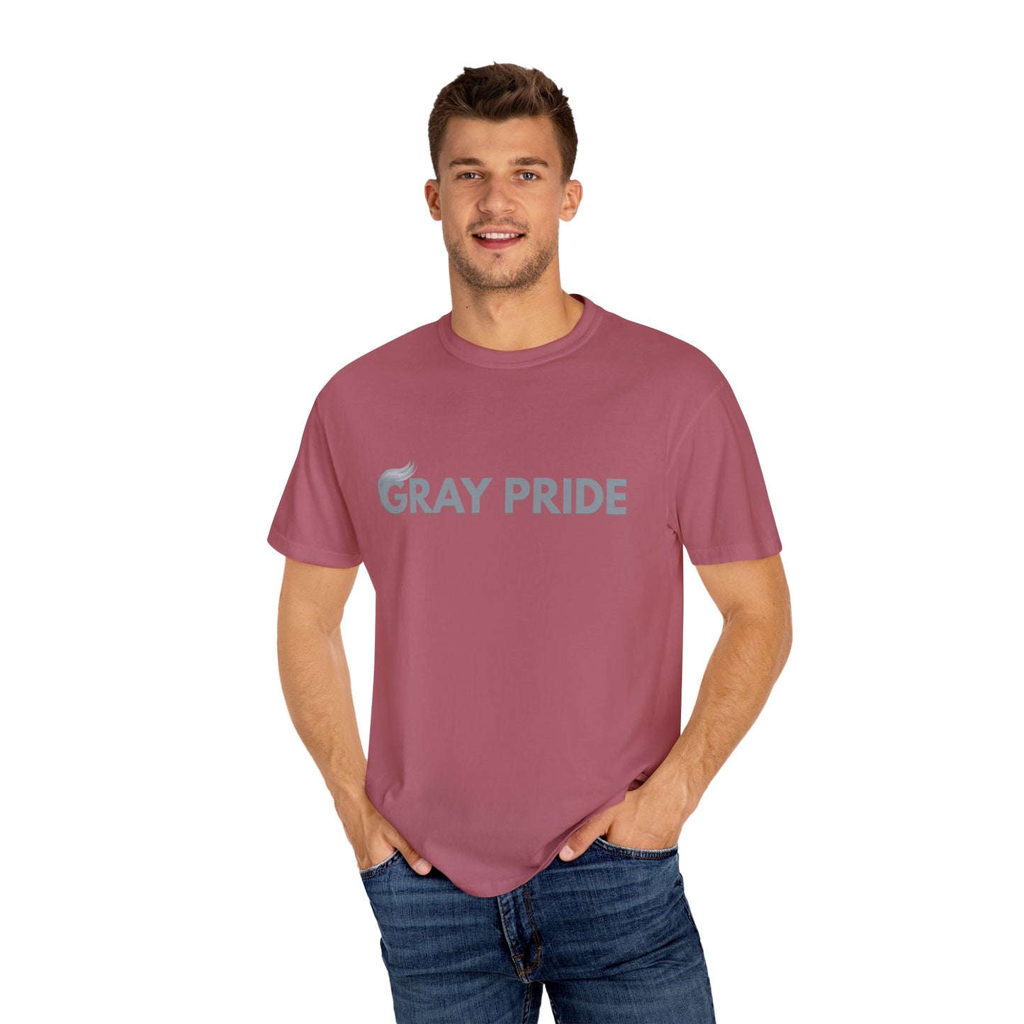 Gray Pride, Unisex Garment-Dyed T-shirt