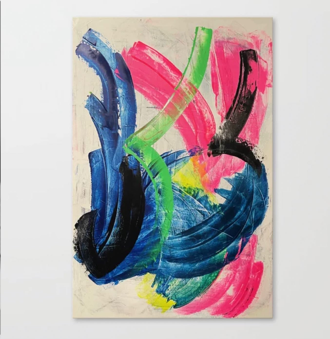 Love Games, 24"x36" Original Abstract Painting