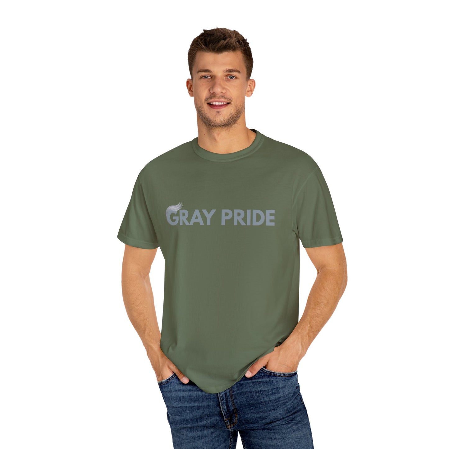 Gray Pride, Unisex Garment-Dyed T-shirt