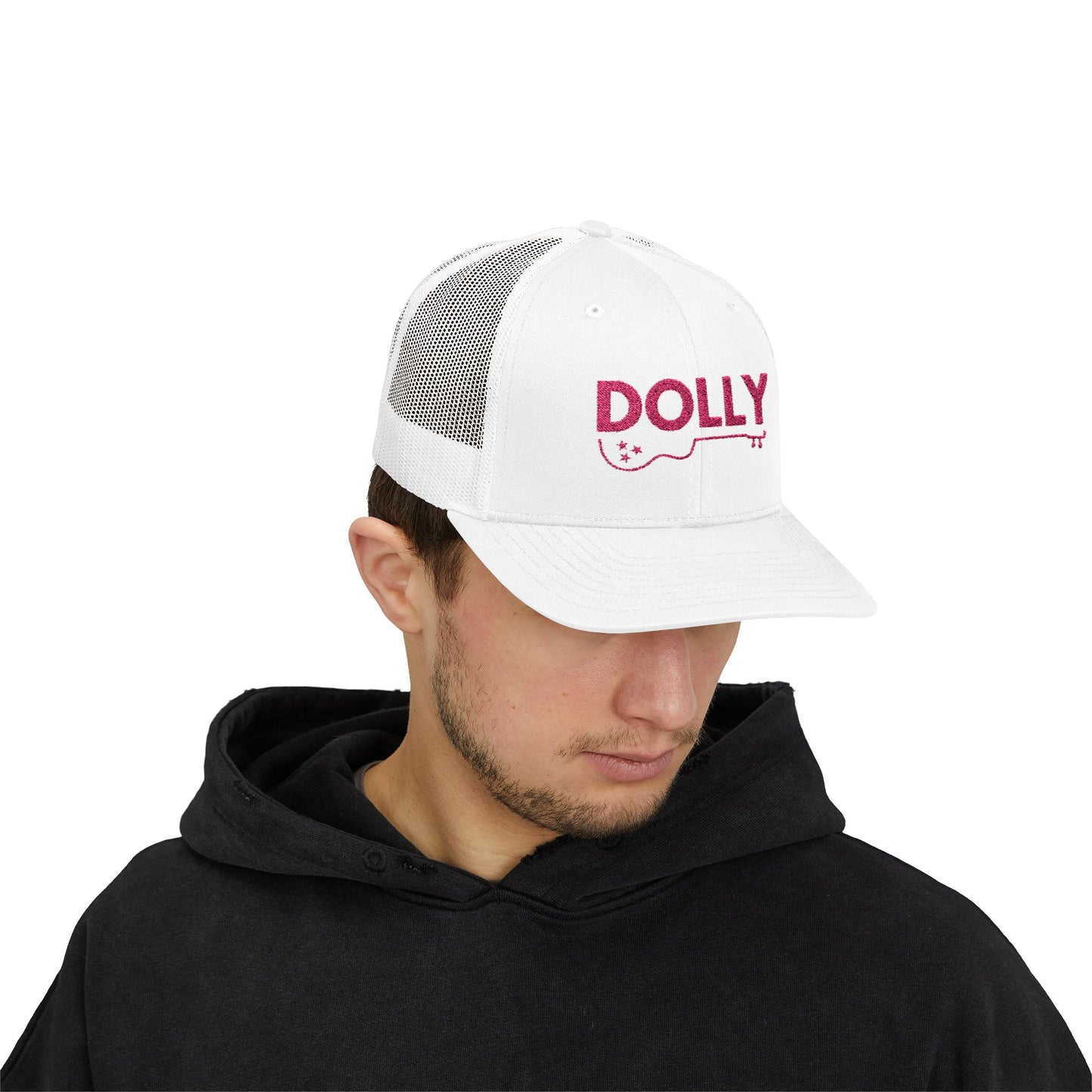 Dolly (Pink Embroidery) Snapback Trucker Cap