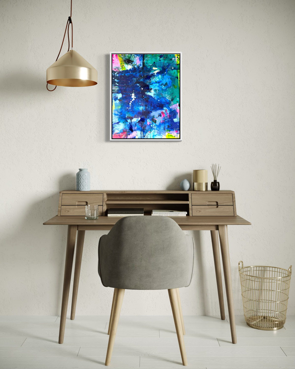 Appalachian Blues, 16"x20" Original Abstract Paintings