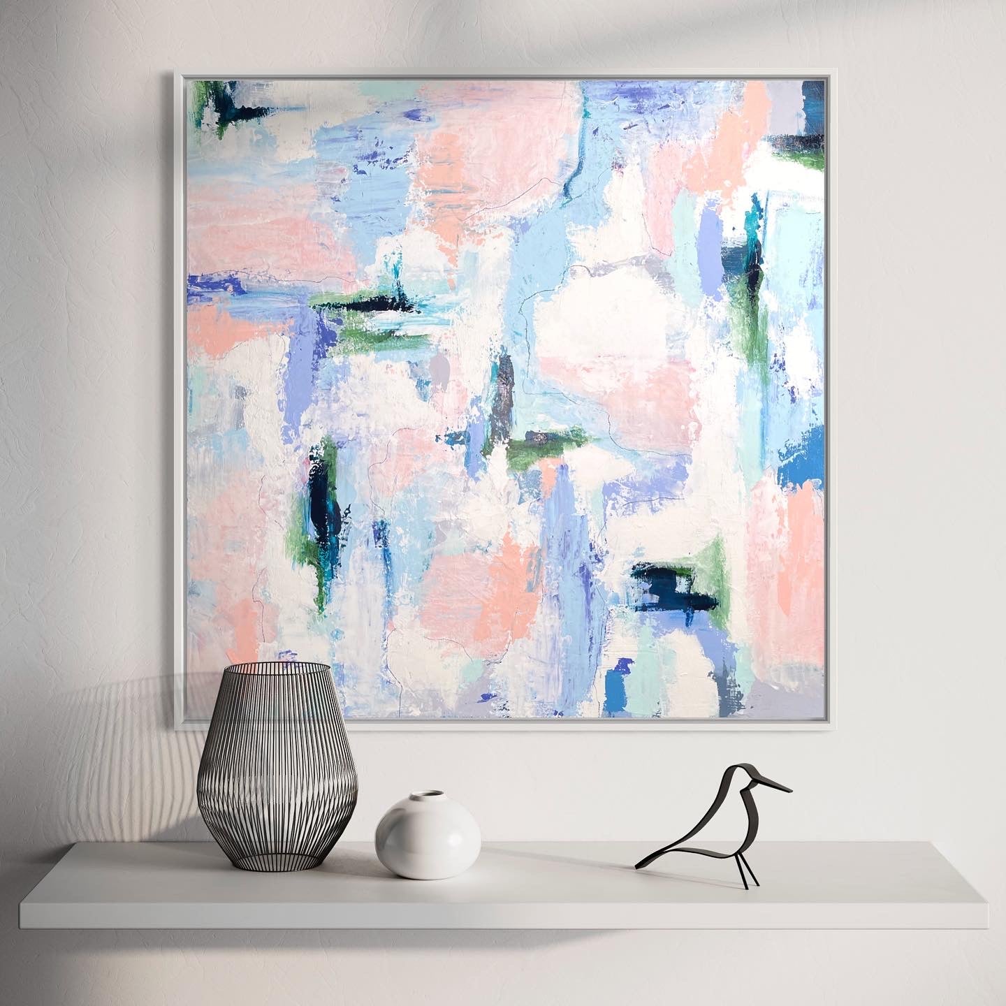 Wren, 24"x24" Original Abstract Painting