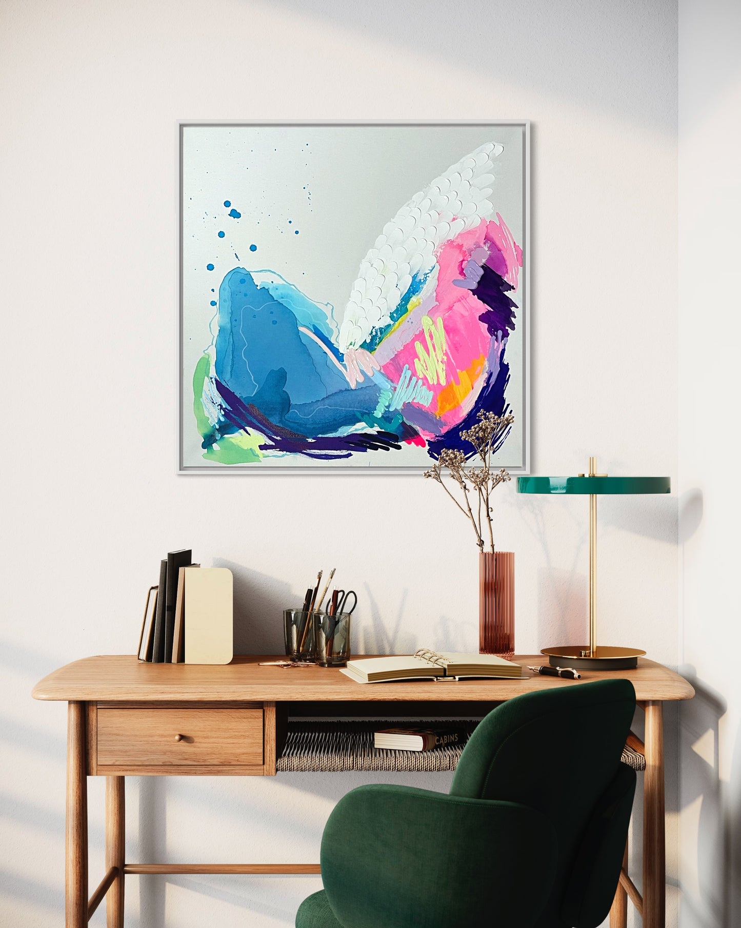 Ariel, 24"x24" Original Abstract Painting