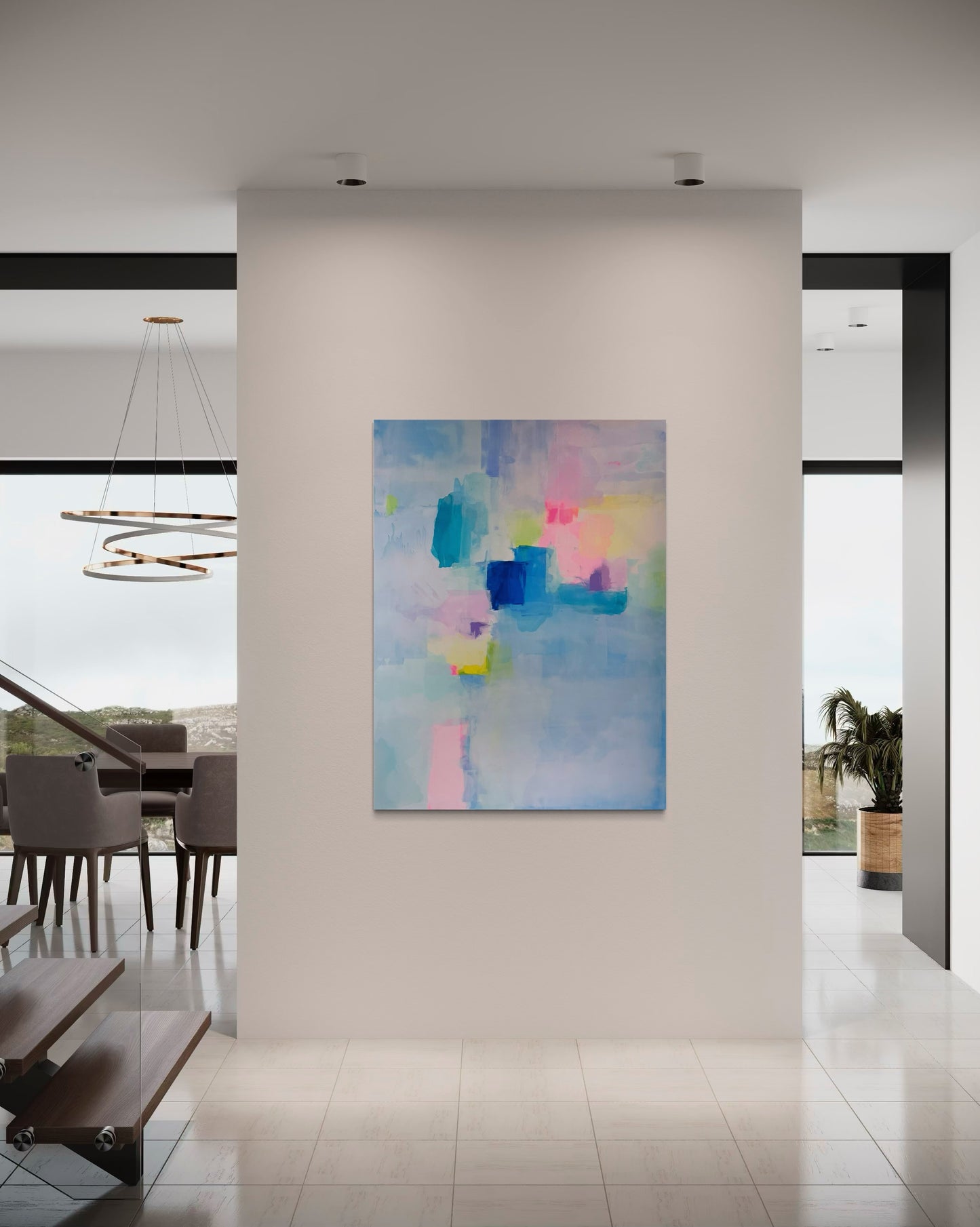 Daydream in Color, 36"x48" Original Abstract Painting