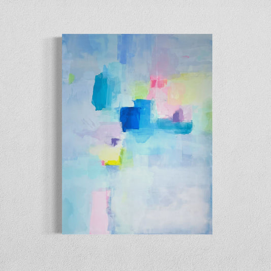 Daydream in Color, Ethereal Large Abstract Art, 36"x48"