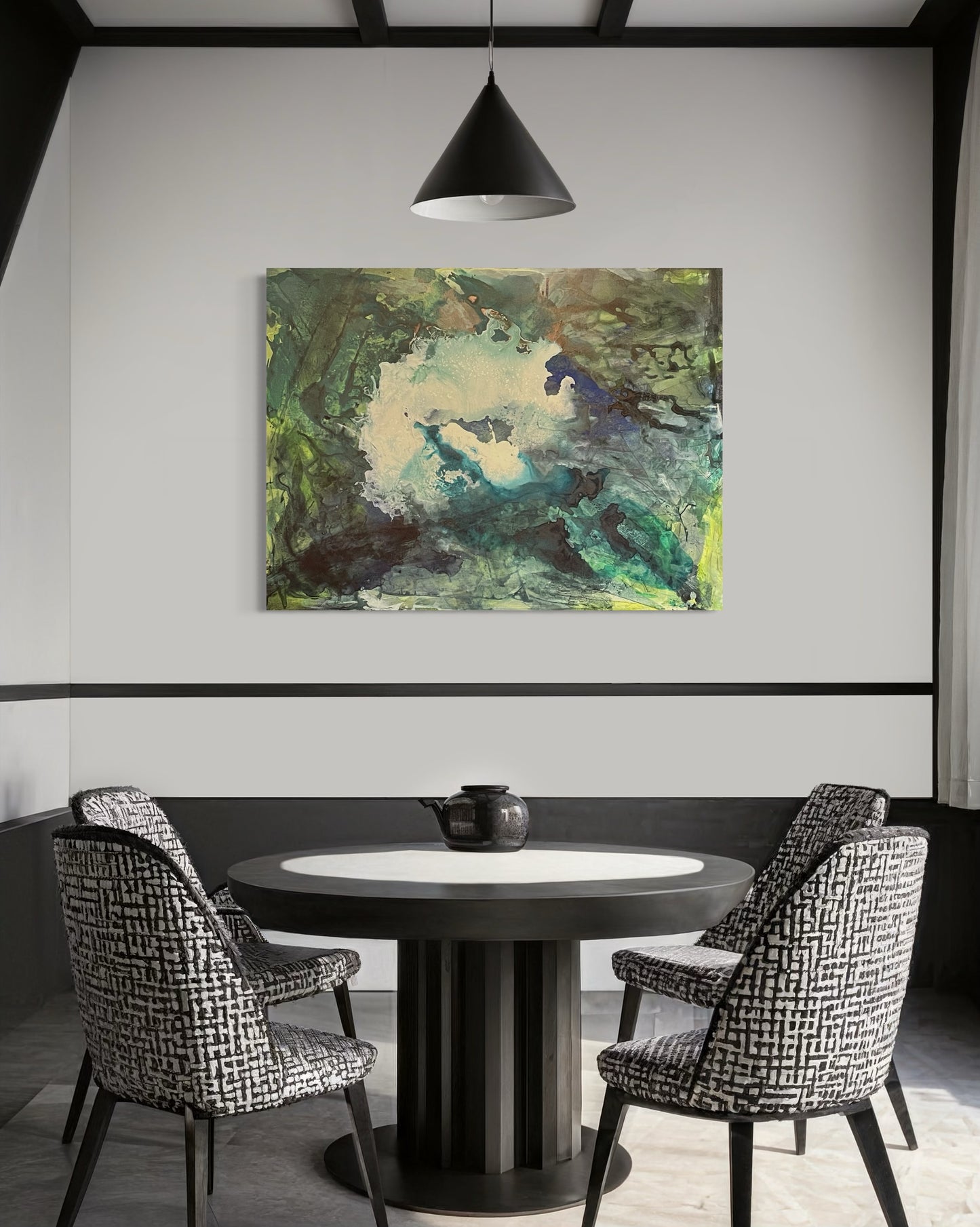 Swimming Hole, 30"x40" original acrylic painting