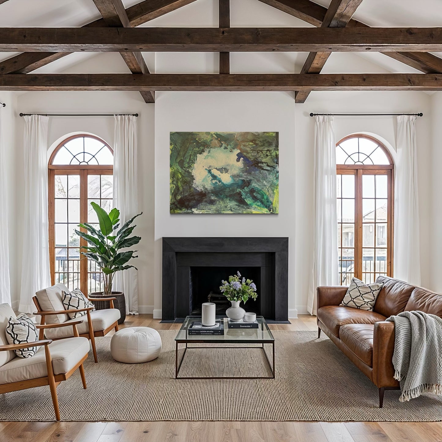 Swimming Hole, 30"x40" original acrylic painting