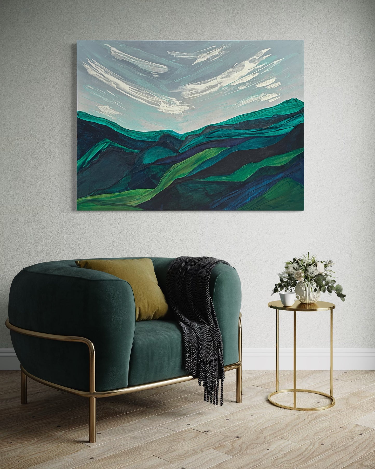 Tennessee Homesick Blues, 30"x40" original acrylic painting