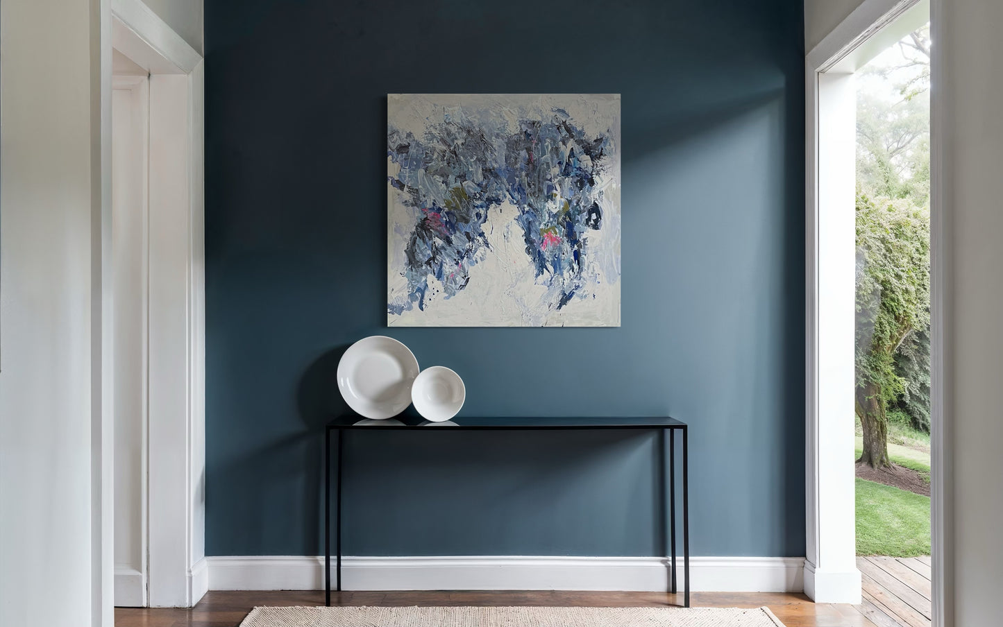 Winging It, 36"x36" Original Abstract Painting