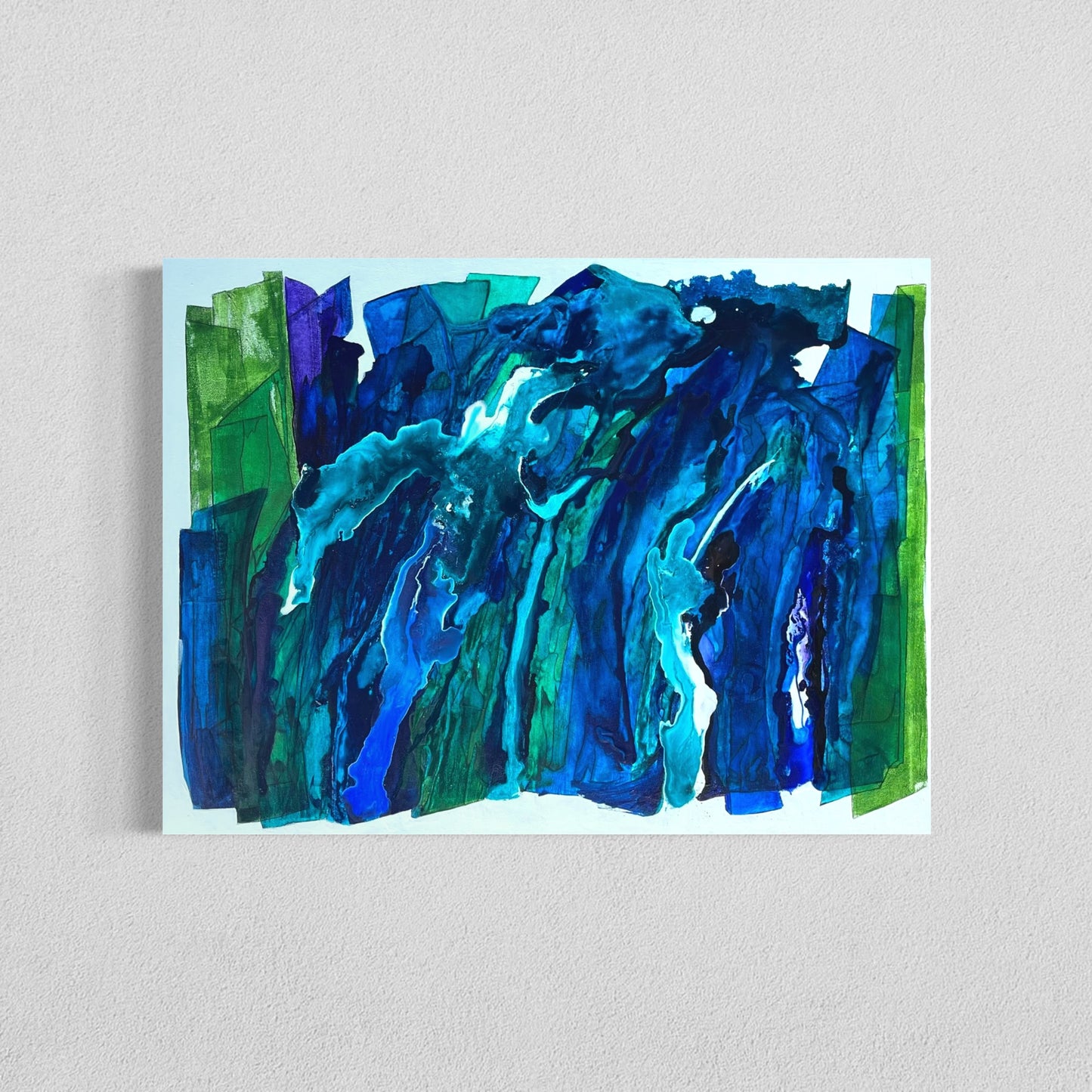 Reunion, 36"x48" Original Abstract Coastal Painting