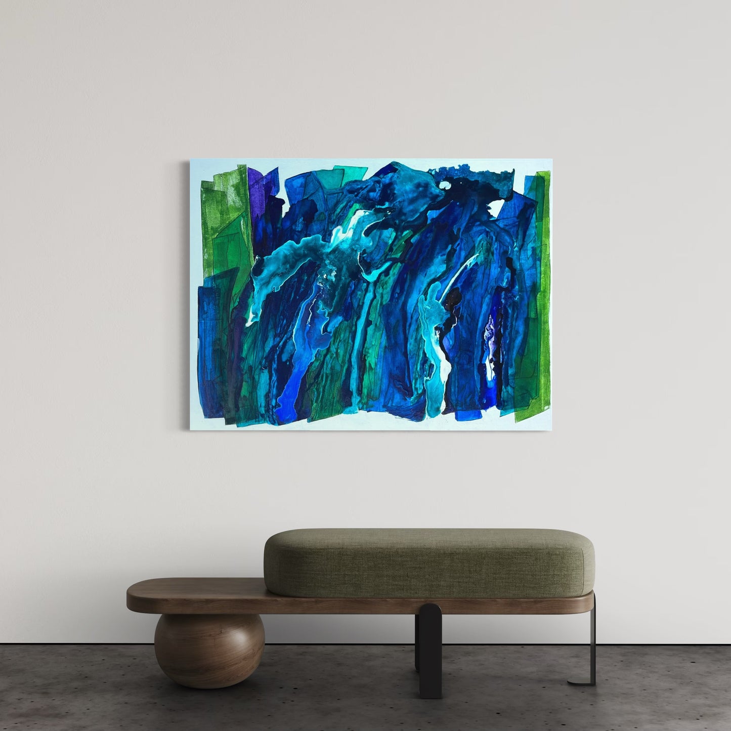 Reunion, 36"x48" Original Abstract Coastal Painting