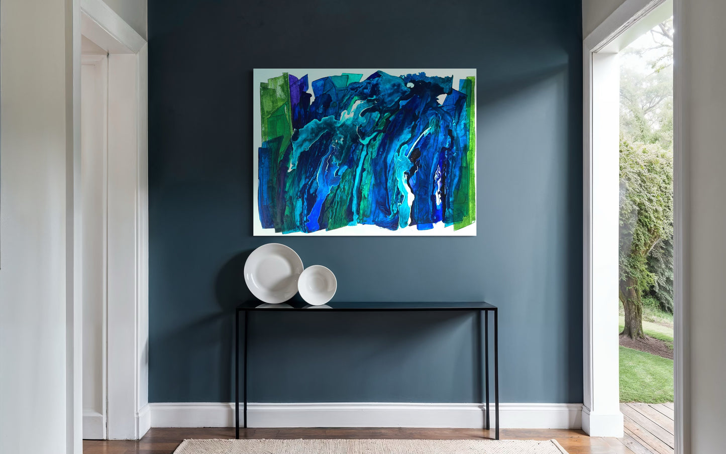 Reunion, 36"x48" Original Abstract Coastal Painting