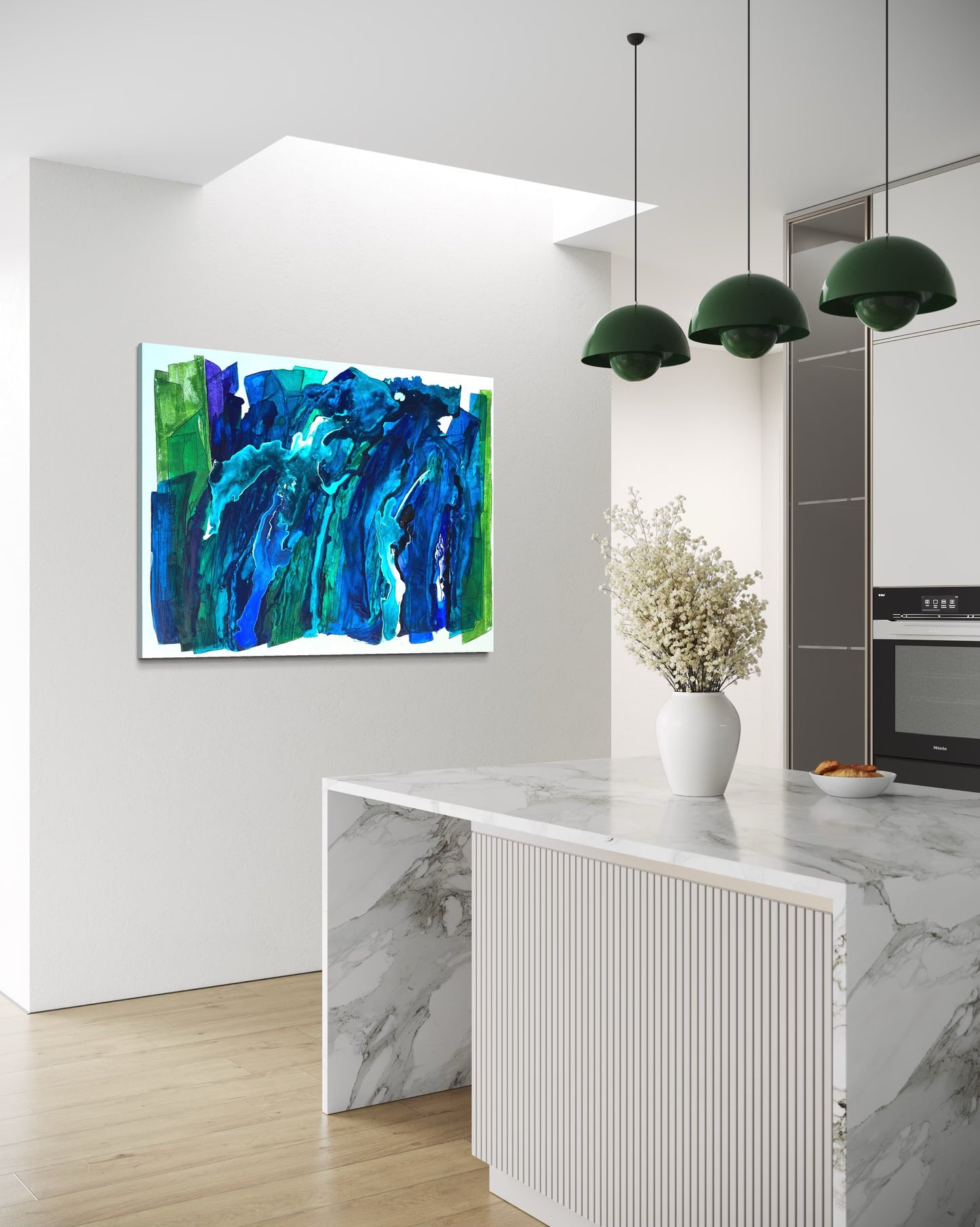 Reunion, 36"x48" Original Abstract Coastal Painting