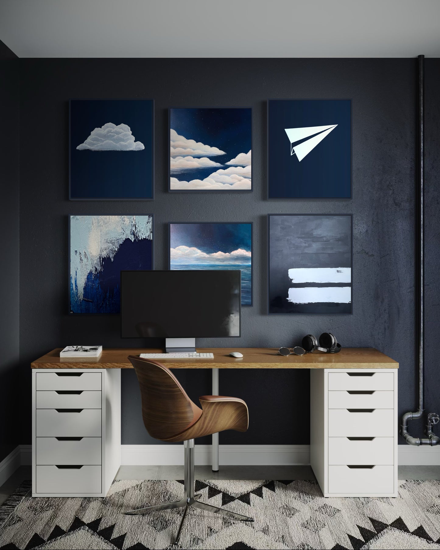 Follow the Paper, 20"x24" Original Abstract Painting