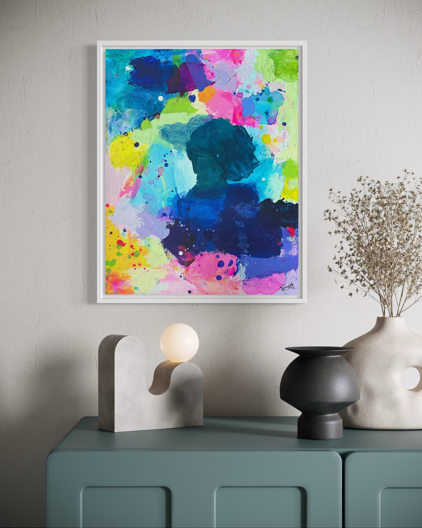 Color Rush Mini 7, 11"x14" Original Abstract Paintings