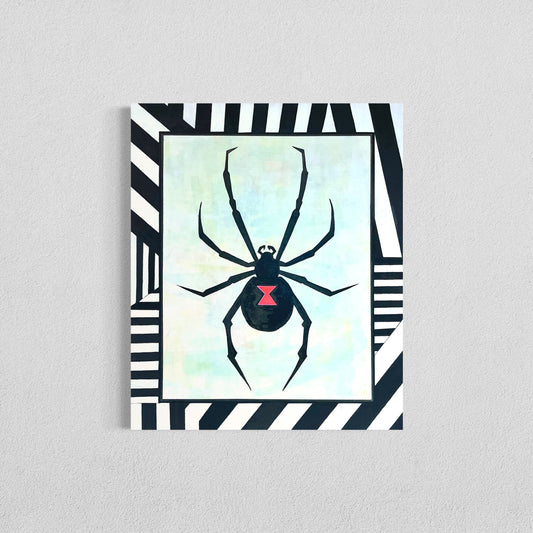 Web of Dreams, 20"x24" Abstract Expressionism Spider Art