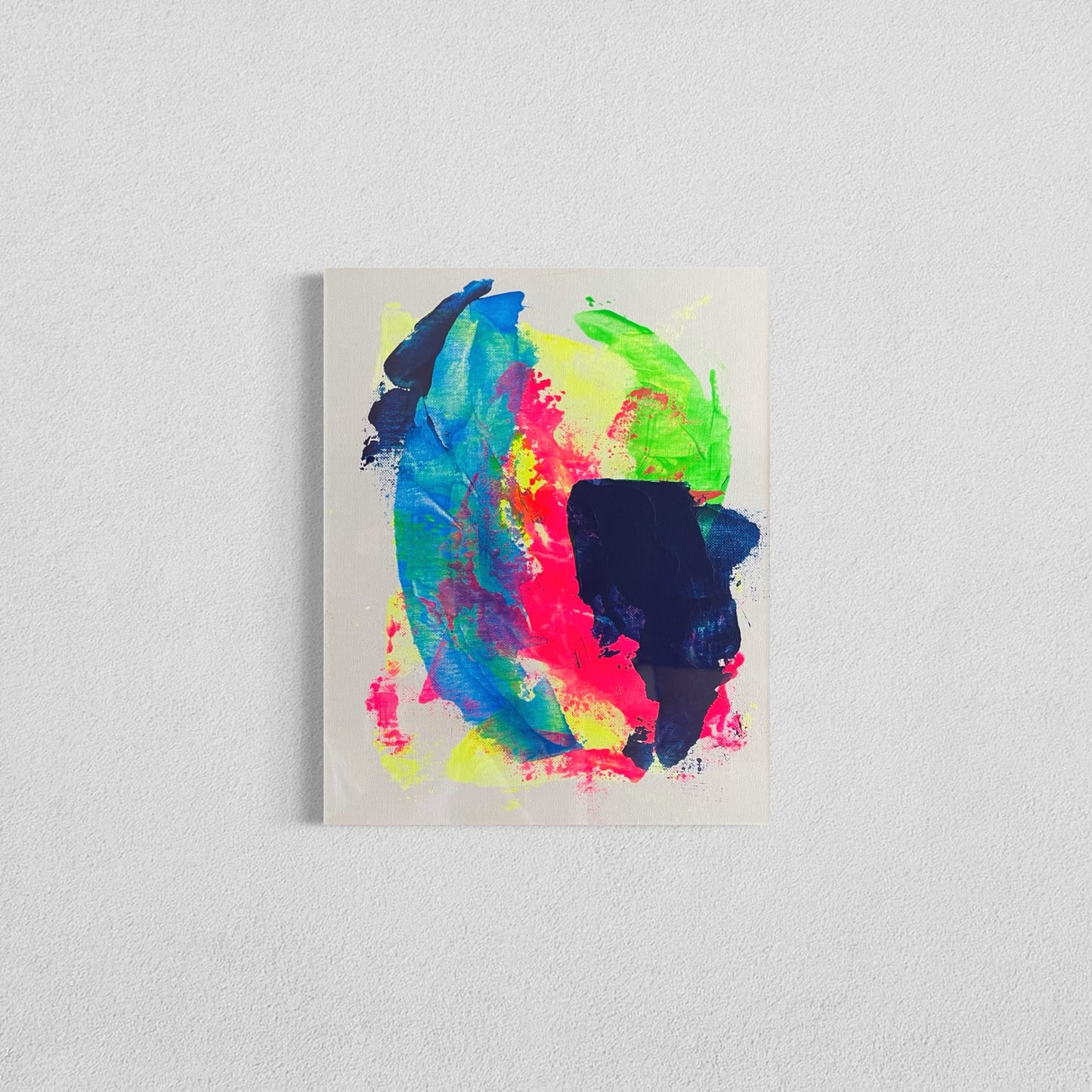 Disco Stick, 11"x14" Original Abstract Painting