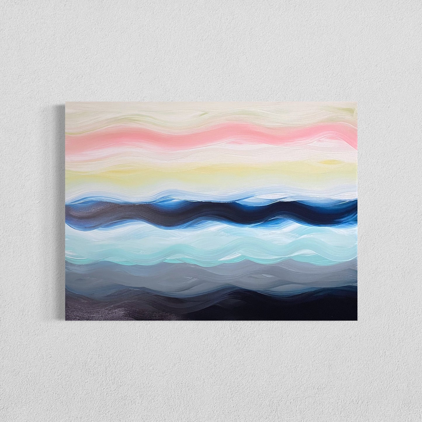 Not Your Mother's Beach Waves, 30"x40" Original Abstract Painting