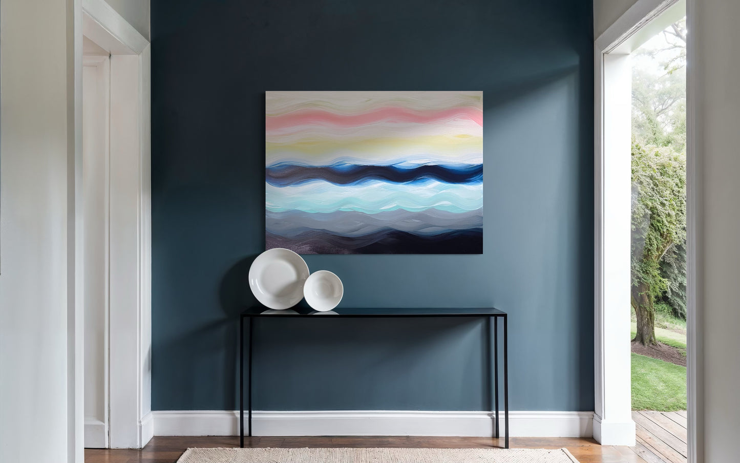 Not Your Mother's Beach Waves, 30"x40" Original Abstract Painting