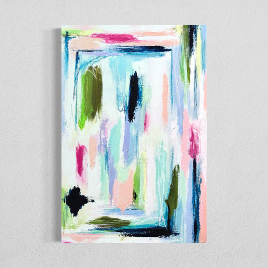 The Garden, 24"x36" Original Abstract Painting