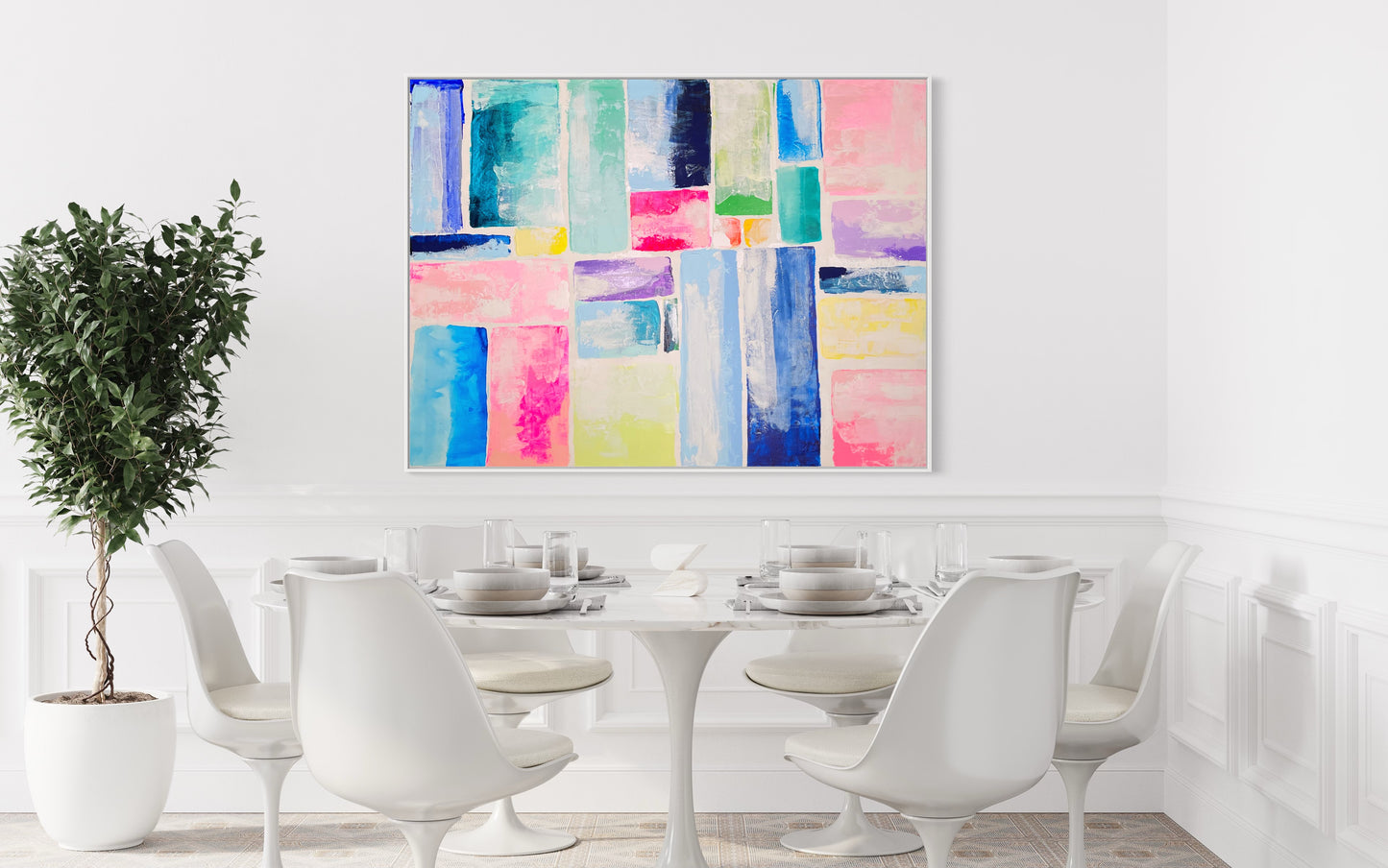 Candy Rush, 36"x48" Large Vibrant Abstract Art